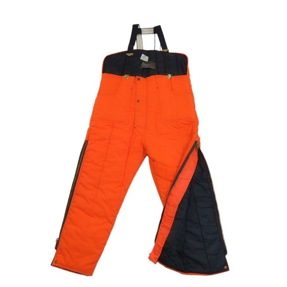 RefrigiWear Kodofill Insulated Warm Bibs Overalls High Visibility Orange USA L - Picture 2 of 8